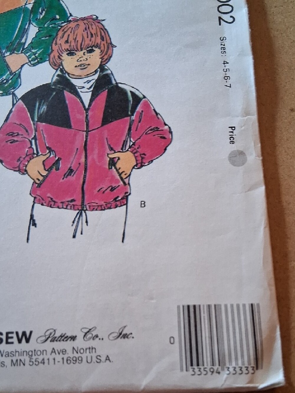 KWIK•SEW Pattern 2002 Colorblock Pullover Jackets - Green & Pink - Picture 3 of 8